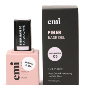 Gel Base Fibre E.MiLac Rose Naturel n ° 3, 15 ml