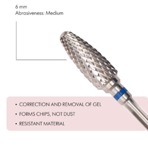 Com-shaped Carbide Rotary File 6 mm