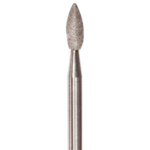 Drop-shaped, diamond coated rotary file, 2,7 mm,Medium  abrasiveness