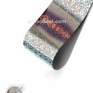 Foil holographic silver Arabesque, 1.5 m.