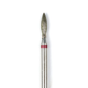 Flame-shaped Diamond Coated Rotary File, 2,2 mm, Fine abrasiveness