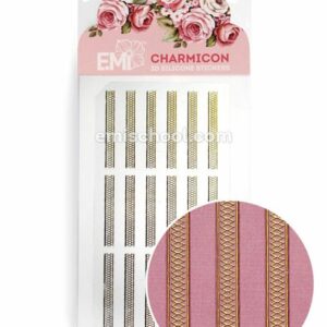 Charmicon 3D Silicone Stickers Lace Gold