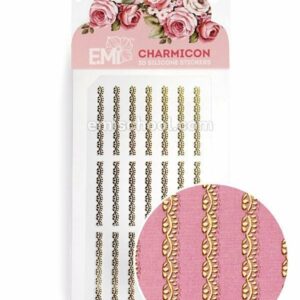 Charmicon 3D Silicone Stickers Ornament Gold #1