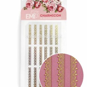 Charmicon 3D Silicone Stickers Ornament Gold #2