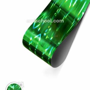 Foil holographic green Stereo effect, 1.5 m.