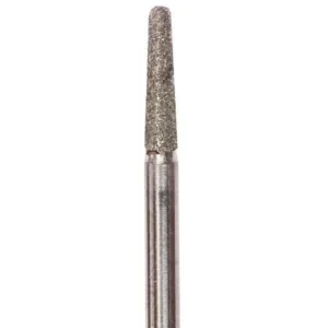 Rounded, cone-shaped, diamond coated rotary file, 2,3 mm,Medium abras