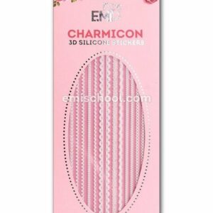 Charmicon 3D Silicone Stickers Lace MIX White #3