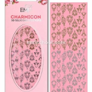 Charmicon 3D Silicone Stickers Jewelry #1 Gold/Silver