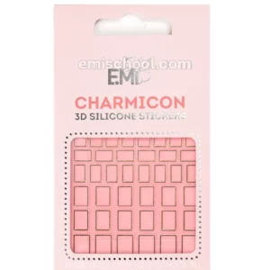 Charmicon 3D Silicone Stickers #111 Squares Gold