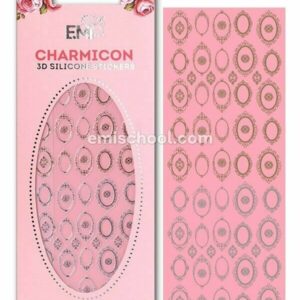 Charmicon 3D Silicone Stickers Frames Gold/Silver