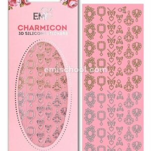 Charmicon 3D Silicone Stickers Jewelry #4 Gold/Silver