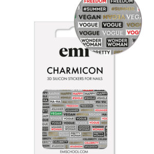 Charmicon 3D Silicone Stickers No. 179 Phrases