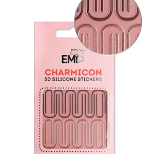 Charmicon 3D Silicone Stickers #97 Bent Lines