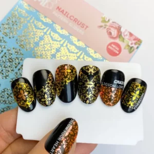 NAILCRUST Pattern Sliders Gold #16