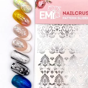 NAILCRUST Pattern Sliders Silver #20