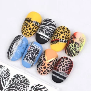 Naildress Slider Design #52 Zebra & Leopard