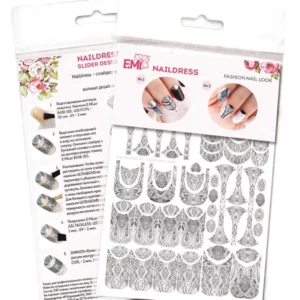 Naildress Slider Design Grey Ethnics