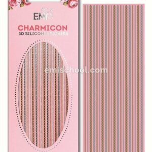 Charmicon 3D Silicone Stickers Chain #8 Gold/Silver