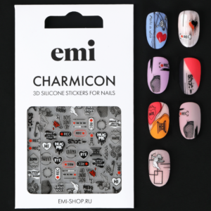 Charmicon 3D Silicone Stickers #210 Rock’n’roll