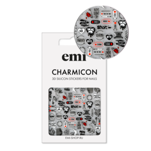 Charmicon 3D Silicone Stickers #210 Rock’n’roll