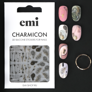 Charmicon 3D Silicone Stickers #211 Tropical garden