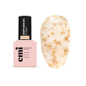 E.MiLac Crispy Base Gel #01 Gold, 9 ml