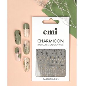 Charmicon 3D Silicone Stickers #231 Flowers and phrases