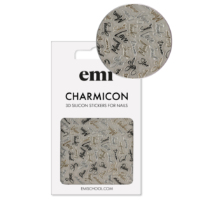 Charmicon 3D Silicone Stickers #228 Italics