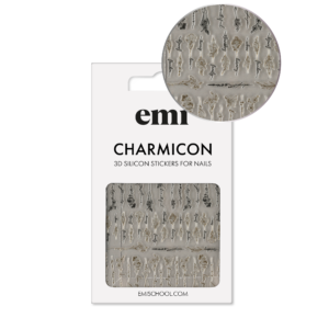 Charmicon 3D Silicone Stickers #231 Flowers and phrases