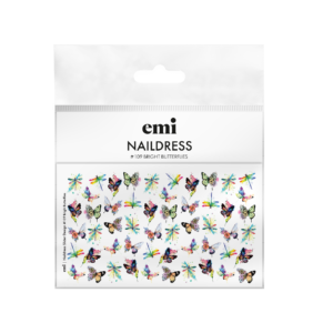 Naildress Slider Design #109 Bright Butterflies