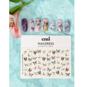 Naildress Slider Design #109 Bright Butterflies