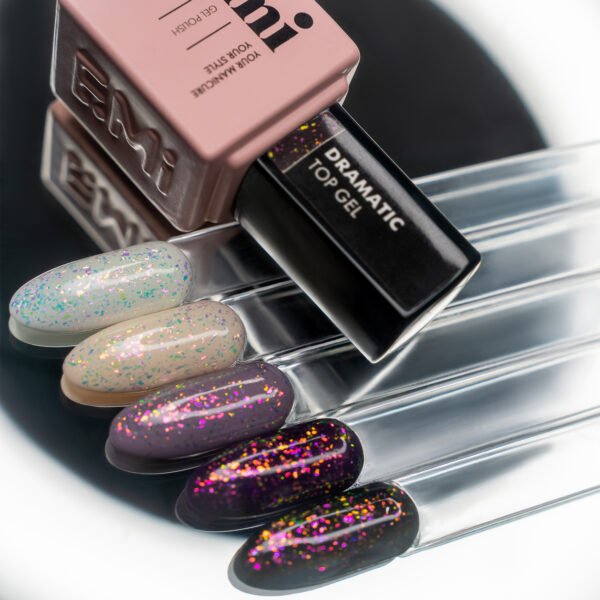 E.MiLac Dramatic Top Gel, 9 ml. – Image 4