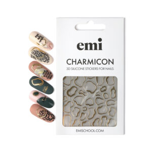 Charmicon 3D Silicone Stickers #238 Gold splotches